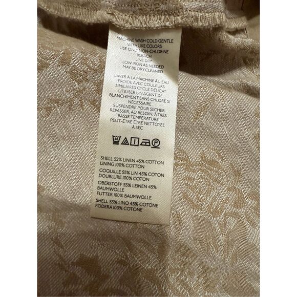 BY ANTHROPOLOGIE CORSET LACE-UP SEAMED MINI DRESS in Beige sz L NEW - Picture 15 of 16